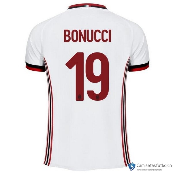Camiseta Milan Segunda equipo Bonucci 2017-18